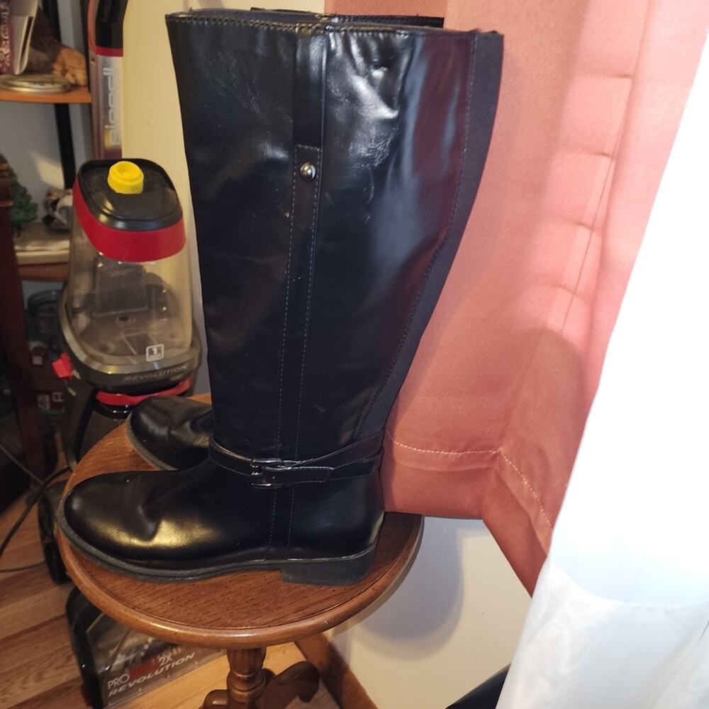 AMERICAN EAGLE EUC SIZE 8.5 WOMENS TALL FAUX LEATHER BOOTS - Picture 2 of 6